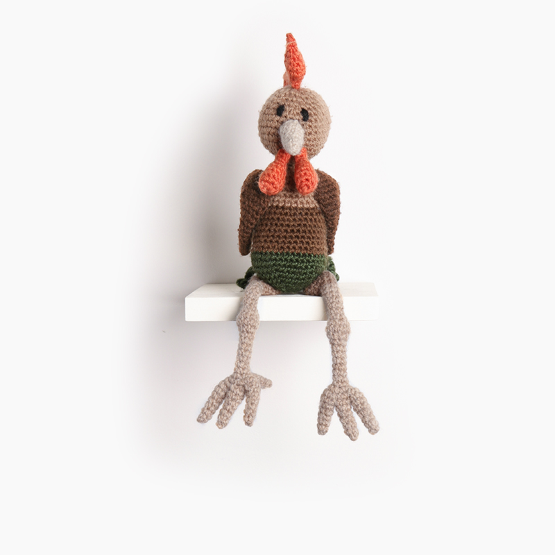 rooster bird crochet amigurumi project pattern kerry lord Edward's menagerie